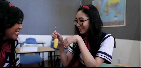  LittleAsians - Asian Schoolgirls Share Teachers Huge Cock
